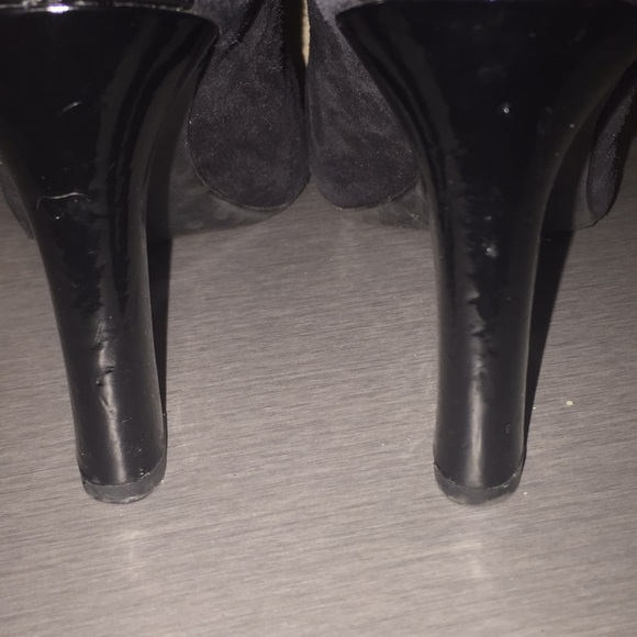 Franco Sarto black suede patent leather booties - Picture 5 of 5